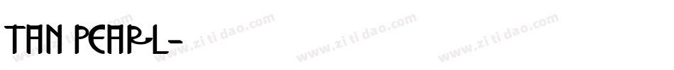 tan pearl字体转换